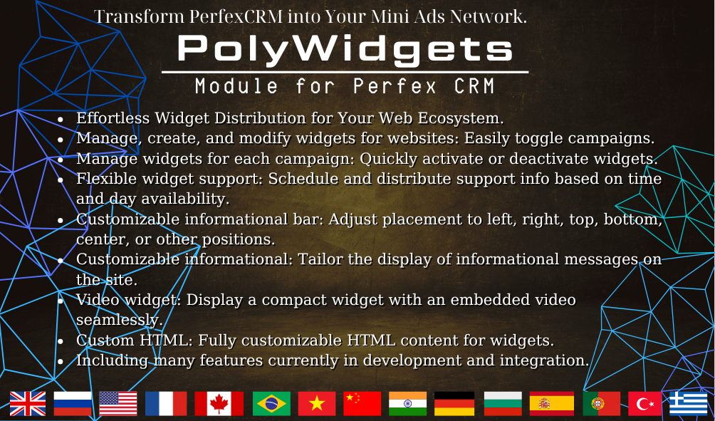 PolyWidgets for PerfexCRM